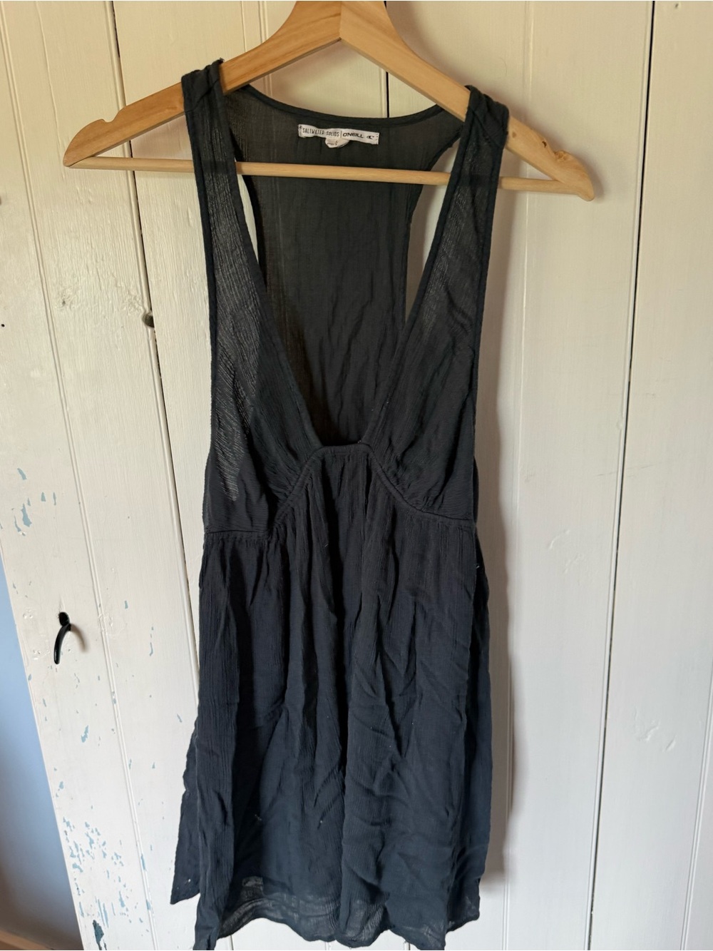 O’Neill Grey Linen  V-Neck Women's Dress